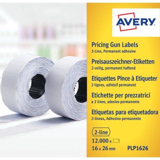 Avery Zweckform Auszeichnungsetikett 26 x 16 mm weiß permanent 10er Pack