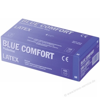 Ampri Latex Einmalhandschuhe Blue Comfort 01113-S blau - MHD berschritten
