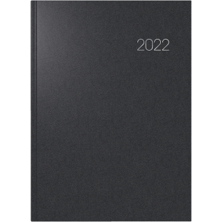 Brunnen Buchkalender 787 A4 1 Tag - 1 Seite schwarz Jahr 2022