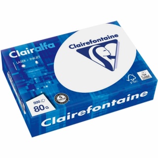 Clairefontaine Clairalfa Kopierpapier 1910C A5 80 g 500 Blatt hochwei