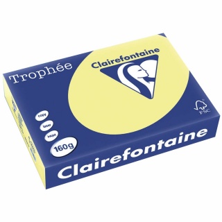 Clairefontaine Kopierpapier Trophee 1023C A4 160 g hellgelb 250 Blatt