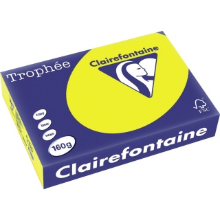 Clairefontaine Kopierpapier Trophee 1029C A4 160 g kanariengelb 250 Blatt