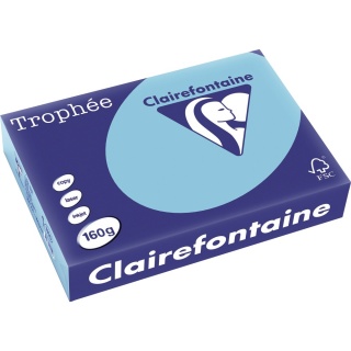 Clairefontaine Kopierpapier Trophee 1105C A4 160 g blau 250 Blatt