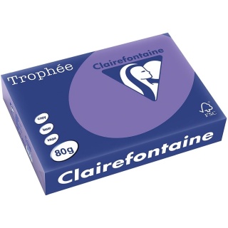 Clairefontaine Kopierpapier Trophee 1786C A4 80 g violett 500 Blatt