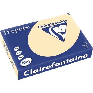 Clairefontaine Kopierpapier Trophee 1787C A4 80 g chamois 500 Blatt