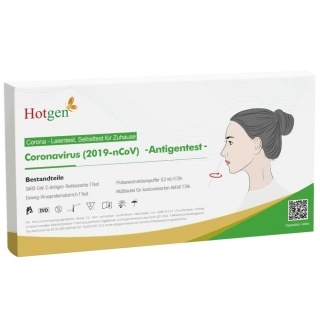 Corona Test Hotgen Covid-19 Antigen Laien-Test-Kit Einzelpackung MHD 9/22