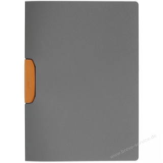 Durable Klemmmappe Duraswing Color 230409 A4 30 Blatt anthrazit orange 5er Pack