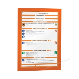 Durable Magnetrahmen Duraframe 487209 A4 selbstklebend orange 2er Pack