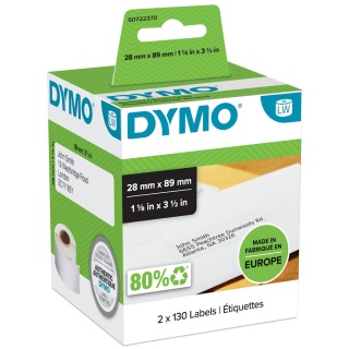 Dymo LabelWriter Etiketten 99010 S0722370 28 x 89 mm weiß 2er Pack