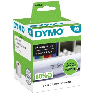 Dymo LabelWriter Etiketten 99012 S0722400 36 x 89 mm wei 2er Pack
