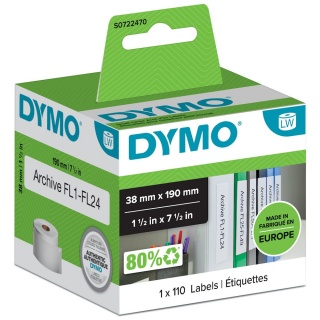 Dymo LabelWriter Etiketten 99018 S0722470 38 x 190 mm weiß