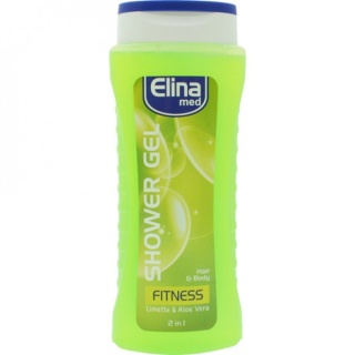 Elina med Dusch Gel Woman Hair & Body Fitness Limette & Aloe 300ml