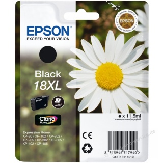 Epson Tintenpatrone T1811 18XL schwarz