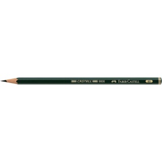 Faber-Castell Bleistift 9000 119008 8B dunkelgrn