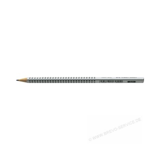 Faber-Castell Bleistift Grip 2001 117011 H silber