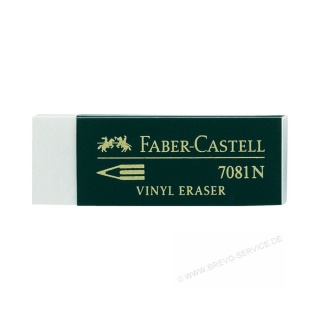 Faber-Castell Vinyl Radierer 188121 Plastik weiß
