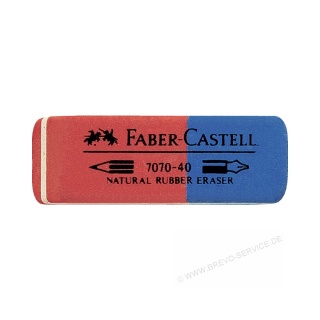 Faber-Castell Radiergummi 187040 rot blau