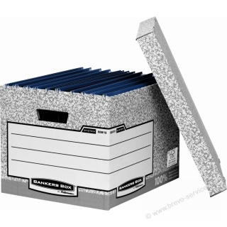 Fellowes Archivbox Bankers Box System 00810-FFEU Karton grau/weiß
