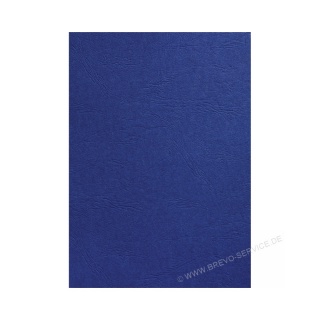 Fellowes Einbanddeckel 5371305 Leder A4 blau 100er Pack