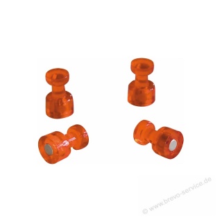 Franken Magnet Memohalter HMH1805 11 x 18 mm orange 4er Pack