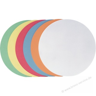 Franken Moderationskarten UMZS2099 Kreis 19,5 cm selbstklebend farbig 300er Pack