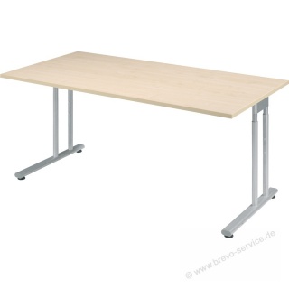 Gerambel Schreibtisch Flex S-617103-AS 160 cm ahorn silber