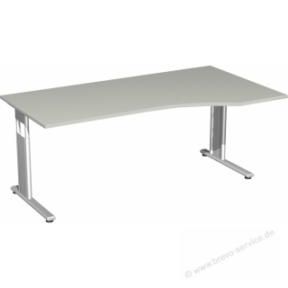 Gerambel Schreibtisch Flex S-617305-LS 180 cm lichtgrau silber