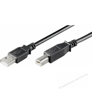 Goobay USB Kabel 1,8 m A/B-Stecker schwarz