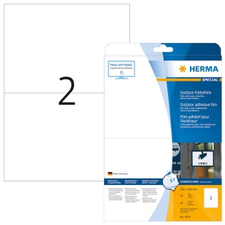 Herma Folien-Etiketten Outdoor 9535 wei 20er Pack