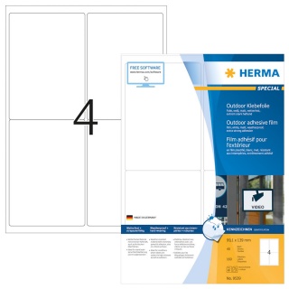 Herma Folien-Etiketten Outdoor 9539 wei 160er Pack