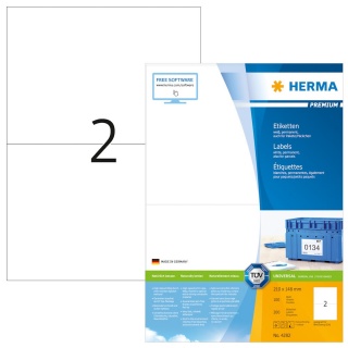 Herma Premium-Universal-Etiketten 4282 wei 100 Blatt