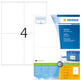 Herma Premium-Universal-Etiketten 4454 wei 100 Blatt