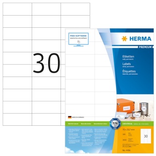 Herma Premium-Universal-Etiketten 4456 wei 100 Blatt