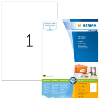 Herma Premium-Universal-Etiketten 4631 wei 200 Blatt