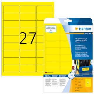 Herma Signal-Folien-Etiketten 8031 gelb 675er Pack