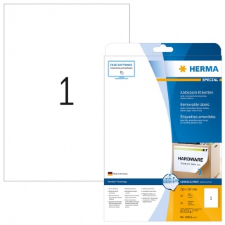Herma Special-Etiketten 10021 Movables wieder ablsbar wei 25 Blatt