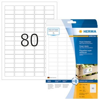 Herma Special-Etiketten Power Etiketten 10901 wei 2000er Pack
