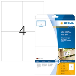 Herma Special-Etiketten Power Etiketten 10909 wei 100er Pack