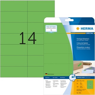 Herma Special-Universal-Etiketten 5061 grn wieder ablsbar Blatt