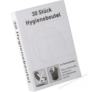 Ampri Hygienebeutel 09412 HD-PE wei 30er Pack