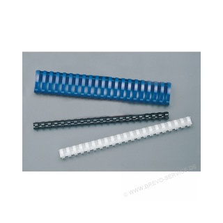 10 Plastikbinderücken 19 mm 21 Ringe blau Binderücken 