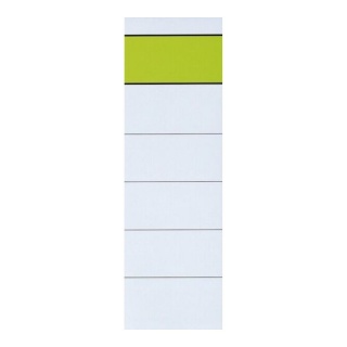 Karton-Einsteckrückenschilder kurz breit weiß 10er Pack