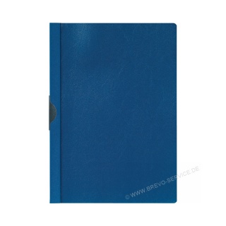 Durable Klemmmappe 200207 A4 PP 30 Blatt dunkelblau