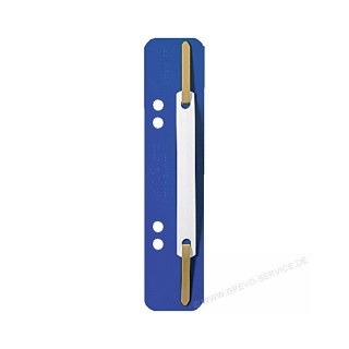 Leitz Kunststoff-Heftstreifen PP 37100035 Deckleiste blau 25er Pack