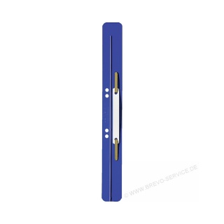 Leitz Kunststoff-Heftstreifen 37110035 lang blau 25er Pack