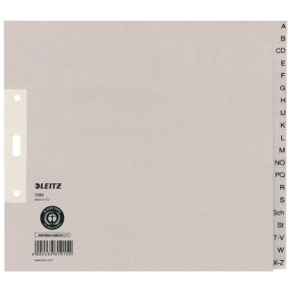 Leitz Papier-Register 12000085 DIN A4 berbreite A-Z grau