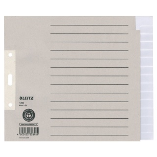 Leitz Papier-Register 12240085 DIN A4 berbreite blanko grau