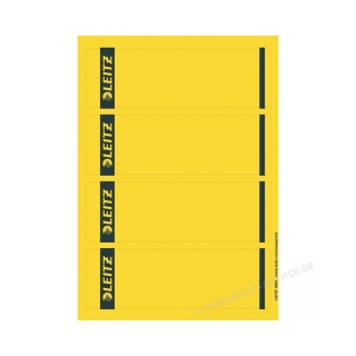 Leitz Rückenschild PC beschriftbar 16852015 gelb 25 Blatt