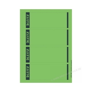 Leitz Rückenschild PC beschriftbar 16852055 grün 25 Blatt