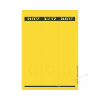 Leitz Rckenschild PC beschriftbar 16870015 gelb 25 Blatt